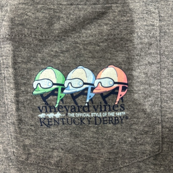 Vineyard Vines Charcoal Long Sleeve Men's Tee - Picture 2 of 4